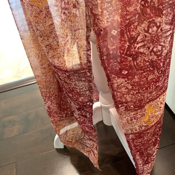 Multi color abstract design kimono - Picture 3 of 4